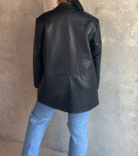 Load image into Gallery viewer, Oversized Faux Leather Blazer